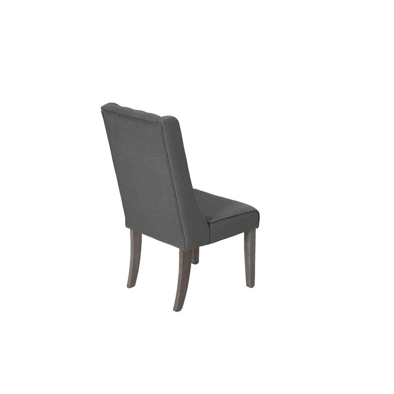 Ensemble de salle à manger rustique extensible gris 9 pièces