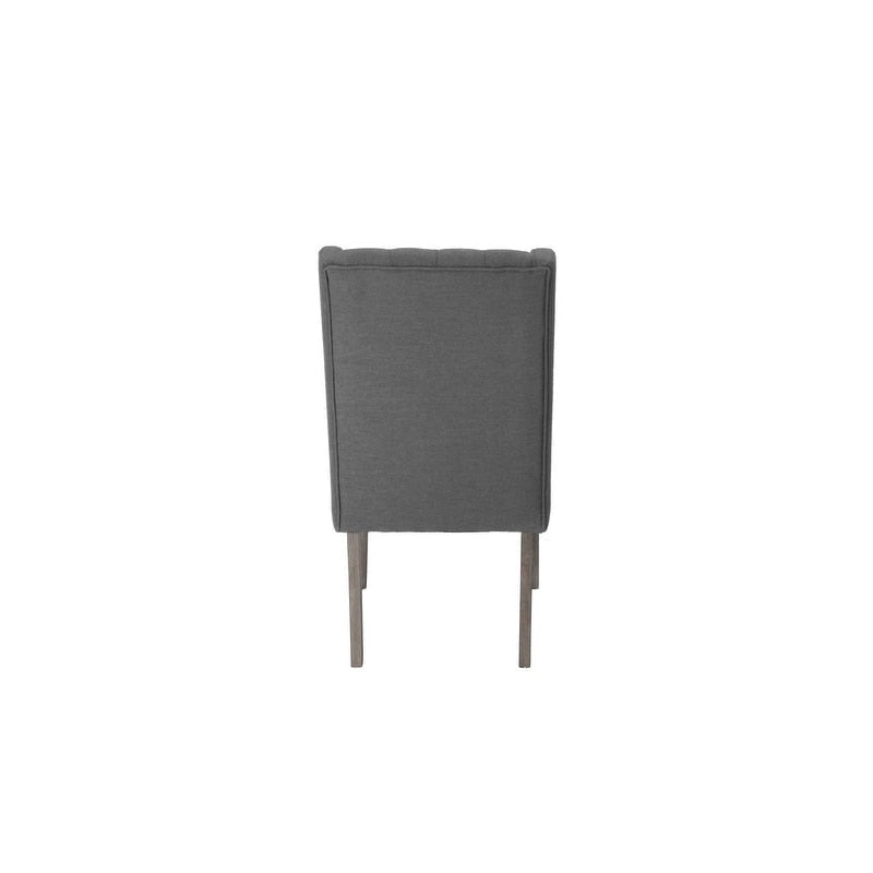 Ensemble de salle à manger rustique extensible gris 9 pièces