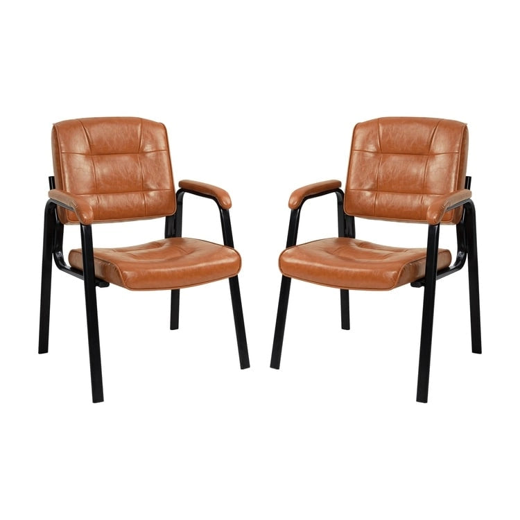 Fauteuils de bureau de direction en cuir de qualité supérieure avec accoudoirs rembourrés