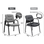 Fauteuils de bureau de direction en cuir de qualité supérieure avec accoudoirs rembourrés