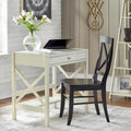 Bureau en bois de style ferme avec cadre en X