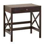 Bureau en bois de style ferme avec cadre en X