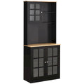 Garde-manger d'armoire de cuisine de transition de 72 pouces