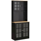 Garde-manger d'armoire de cuisine de transition de 72 pouces