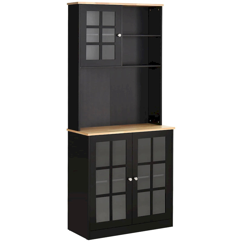 Garde-manger d'armoire de cuisine de transition de 72 pouces