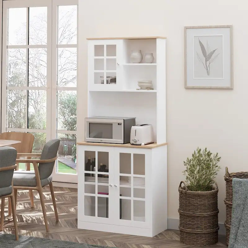 Garde-manger d'armoire de cuisine de transition de 72 pouces