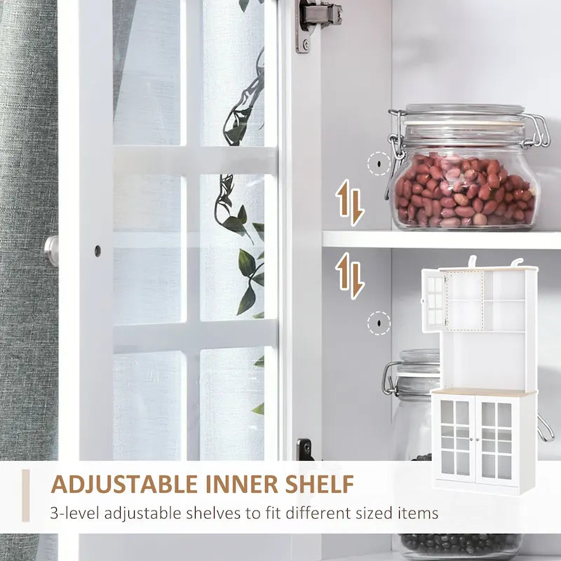 Garde-manger d'armoire de cuisine de transition de 72 pouces