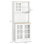 Garde-manger d'armoire de cuisine de transition de 72 pouces