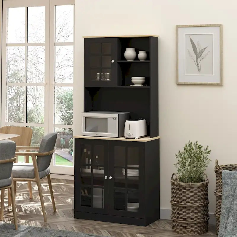 Garde-manger d'armoire de cuisine de transition de 72 pouces