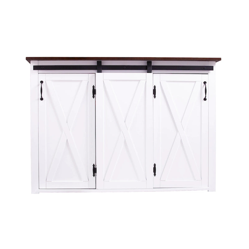 Îlot de cuisine blanc avec rangement
