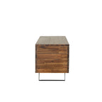 Banc de rangement en bois d'acacia de 117 cm