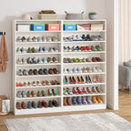 Meuble à chaussures haut à 9 niveaux avec étagère ouverte pour entrée