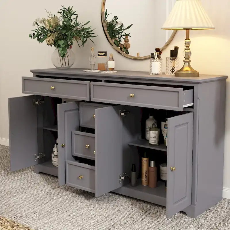 Bibliothèque Meuble de Rangement Buffet Laqué Commode