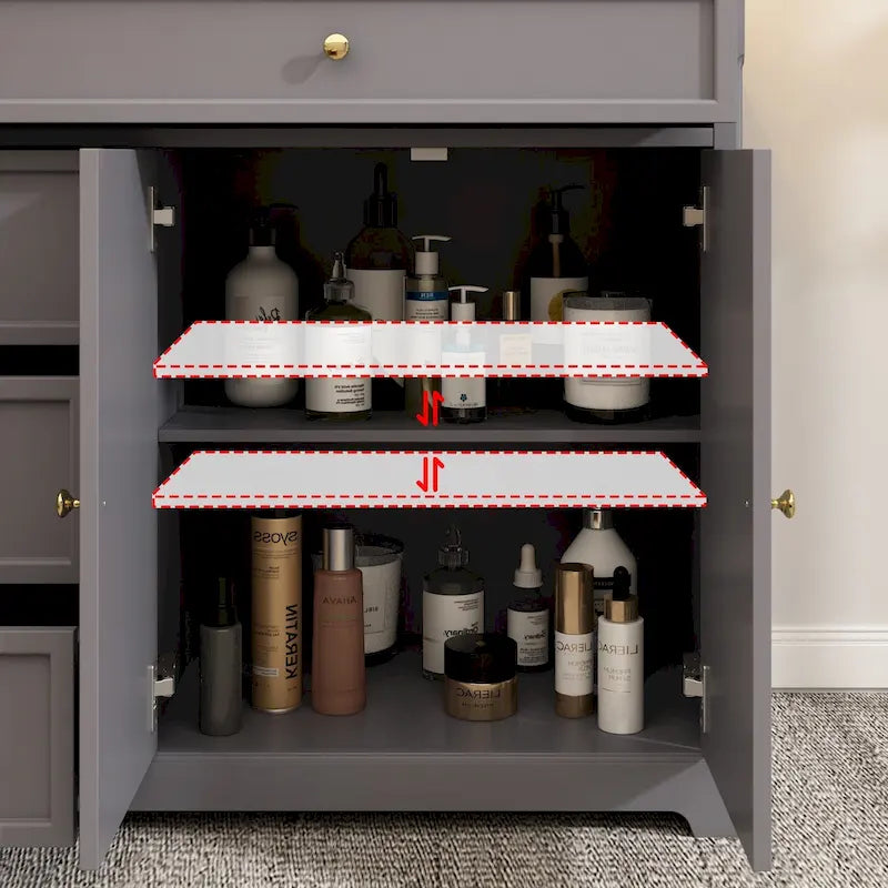 Bibliothèque Meuble de Rangement Buffet Laqué Commode