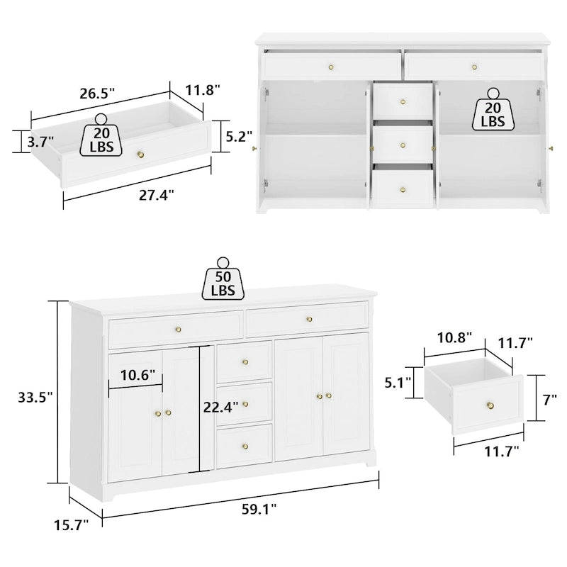 Bibliothèque Meuble de Rangement Buffet Laqué Commode