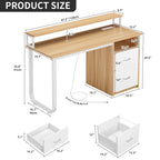 Bureau informatique avec support d'écran