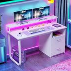 Bureau informatique avec support d'écran