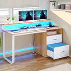 Bureau informatique avec support d'écran