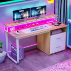 Bureau informatique avec support d'écran