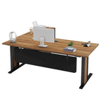 Bureau informatique d'angle de direction et caisson de rangement mobile 63 pouces