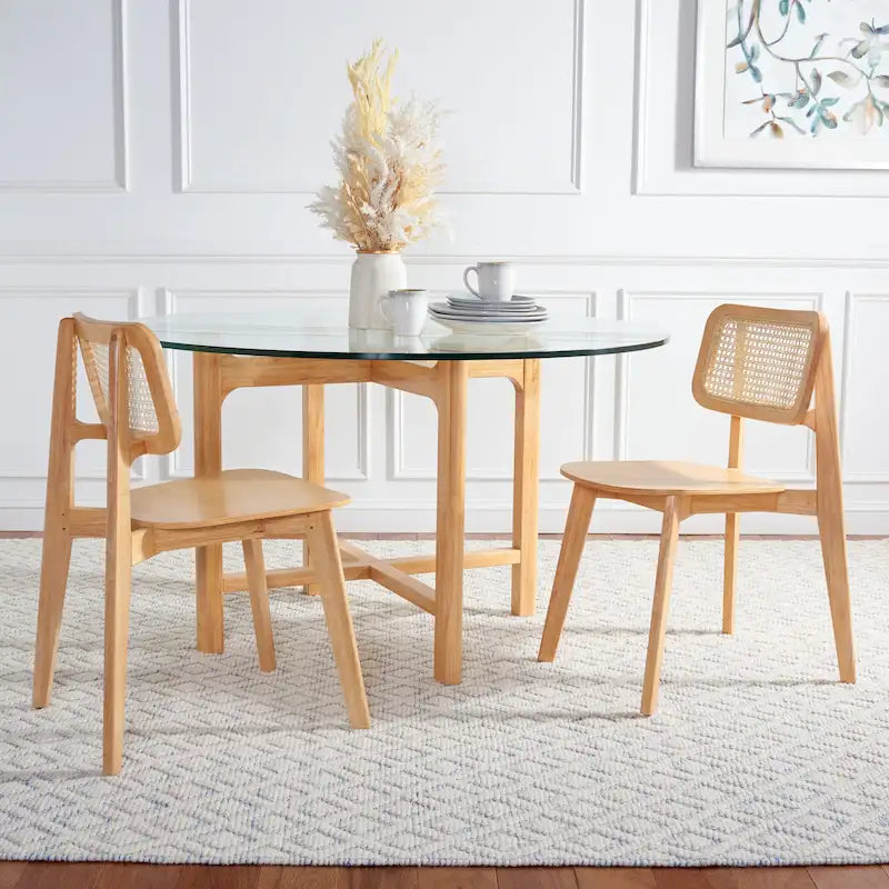 Chaise de salle à manger en rotin