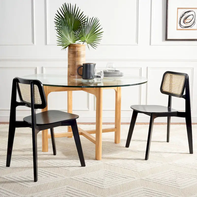 Chaise de salle à manger en rotin