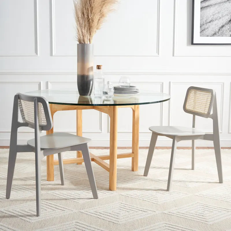 Chaise de salle à manger en rotin