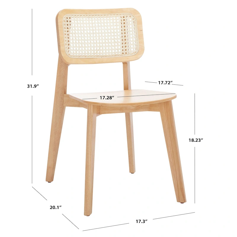 Chaise de salle à manger en rotin