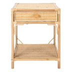 Table de chevet à 1 tiroir et 1 étagère