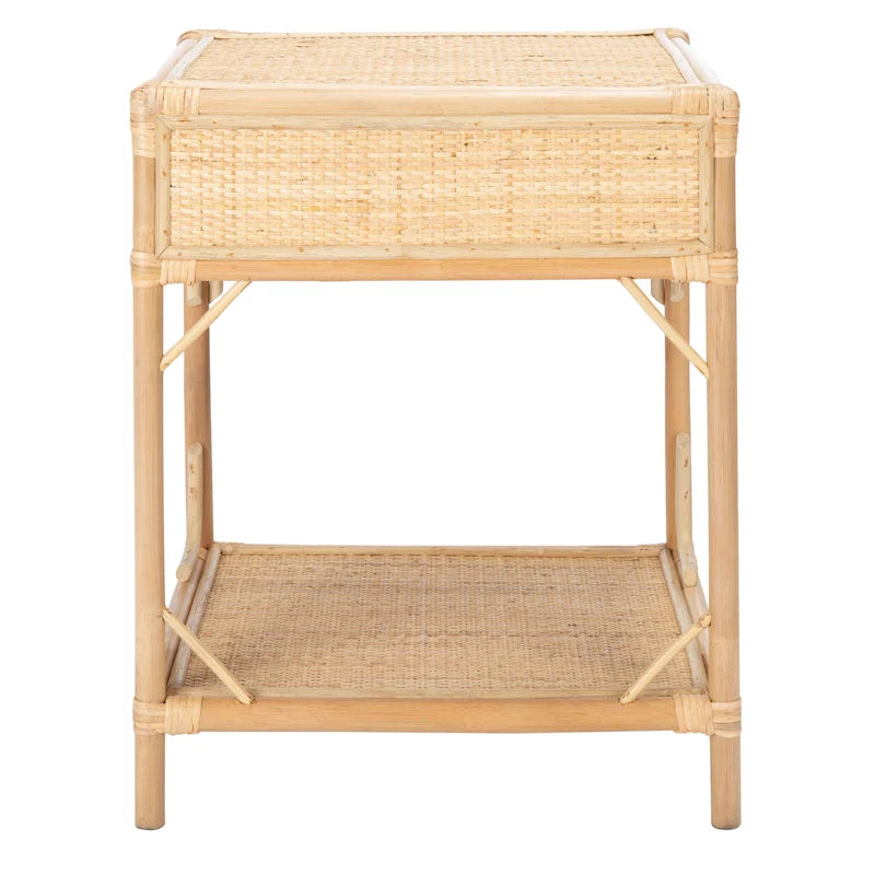Table de chevet à 1 tiroir et 1 étagère