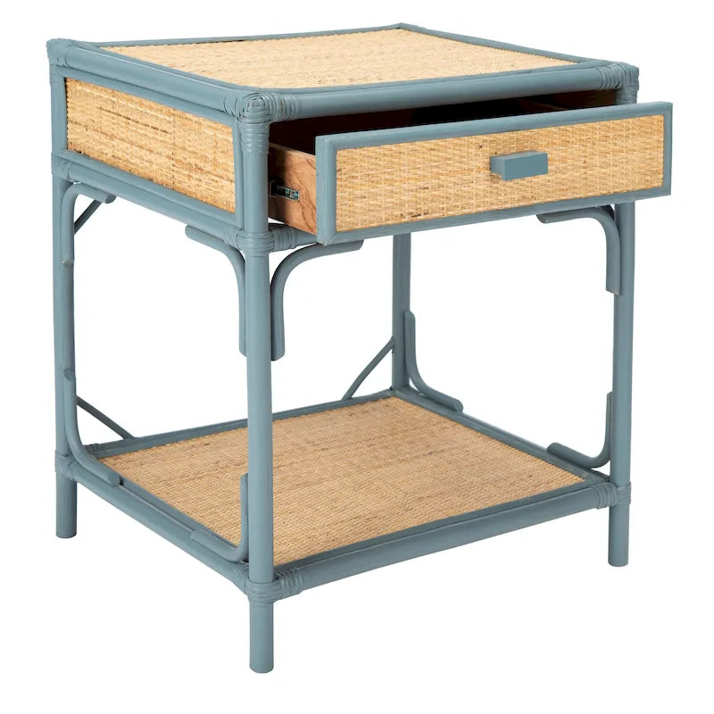 Table de chevet à 1 tiroir et 1 étagère