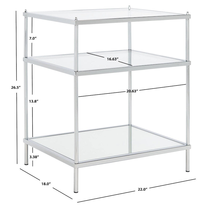Table d'appoint à 3 niveaux