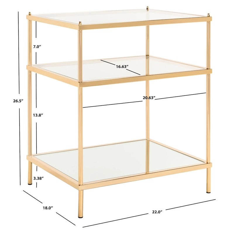 Table d'appoint à 3 niveaux