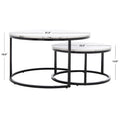 Table basse gigogne 2 pièces