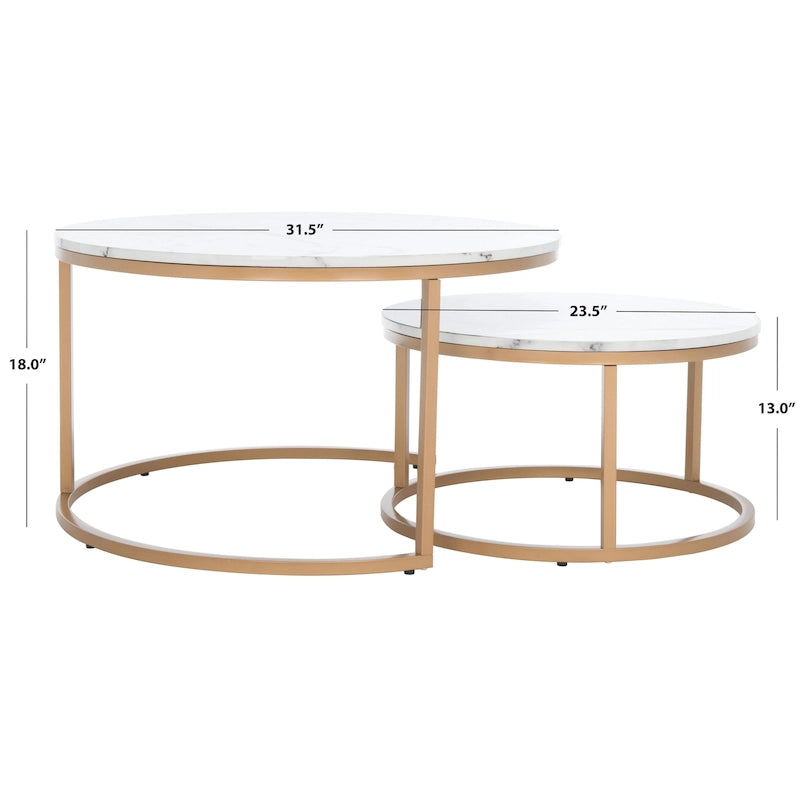 Table basse gigogne 2 pièces