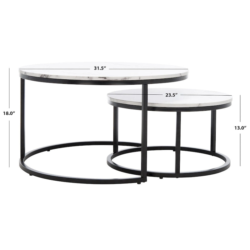 Table basse gigogne 2 pièces