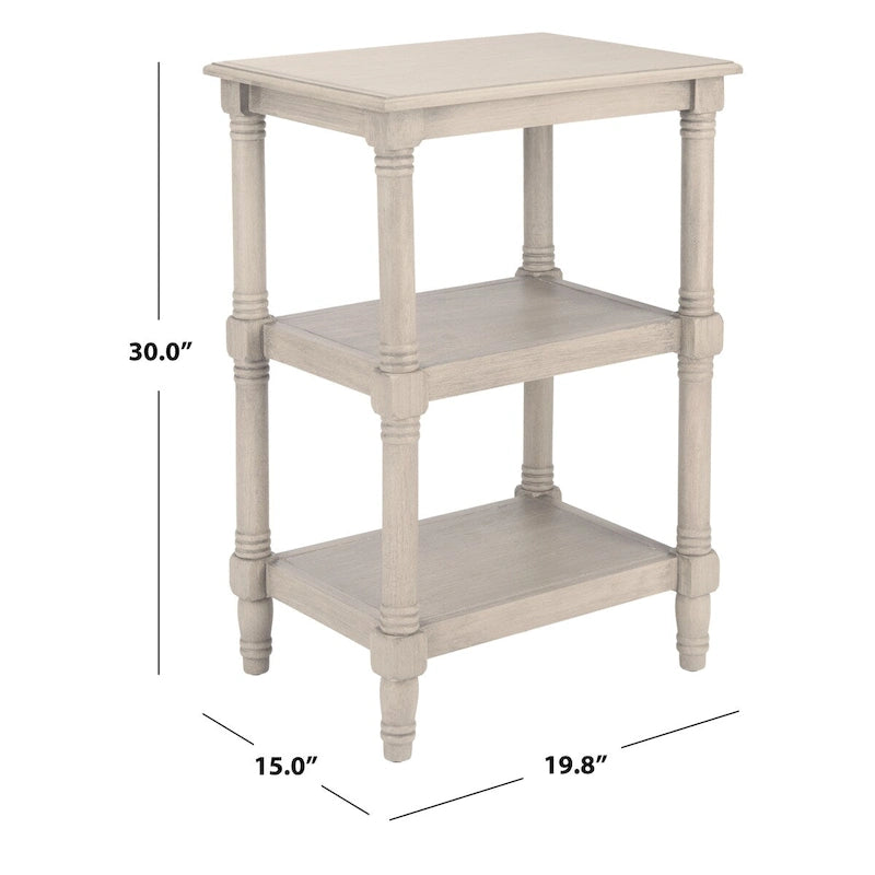 Table d'appoint à 3 étagères
