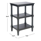 Table d'appoint à 3 étagères