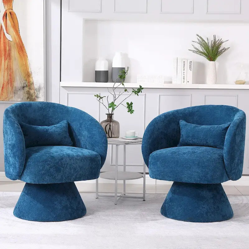 Fauteuil pivotant rembourré