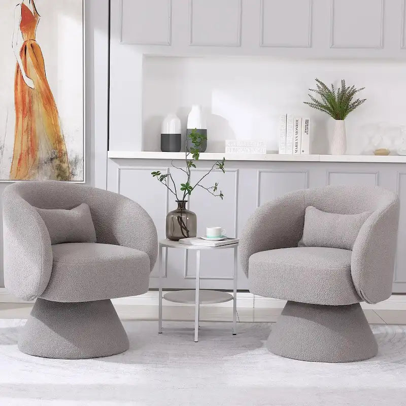 Fauteuil pivotant rembourré