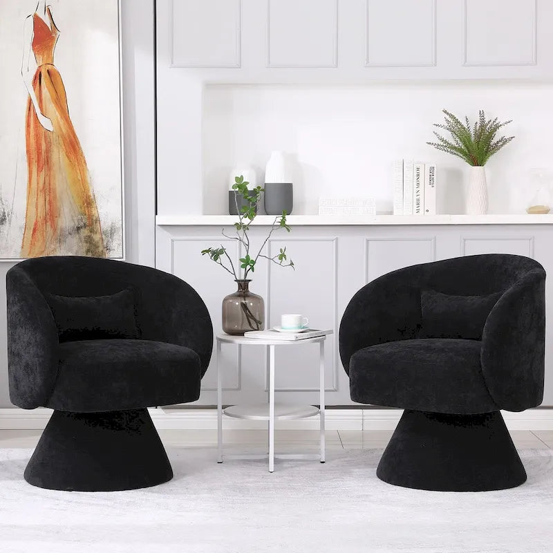 Fauteuil pivotant rembourré