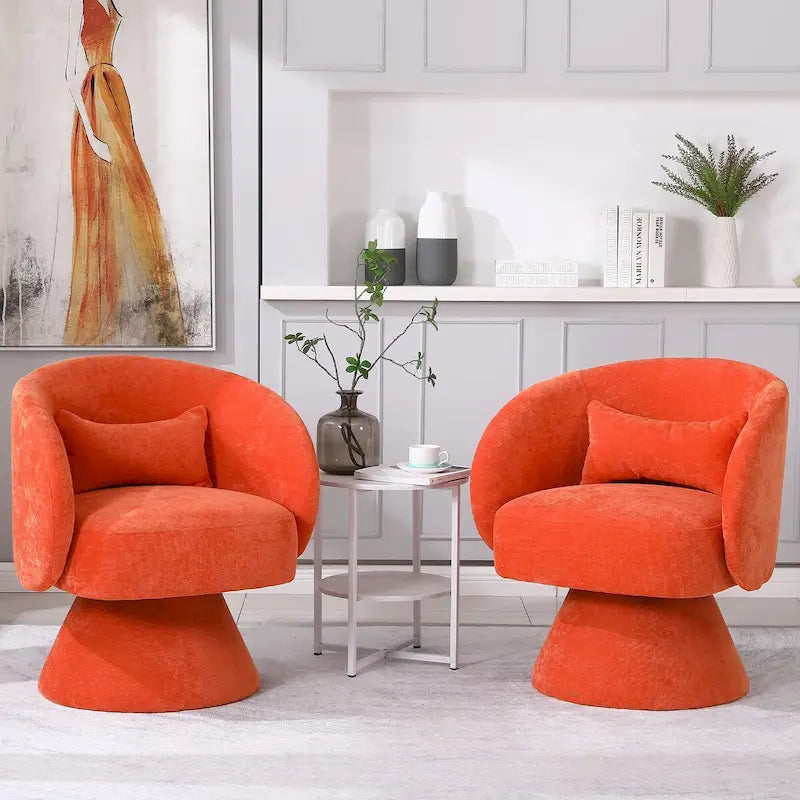 Fauteuil pivotant rembourré