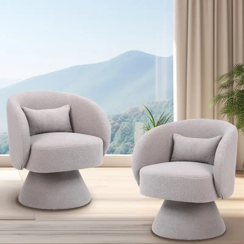 Fauteuil pivotant rembourré