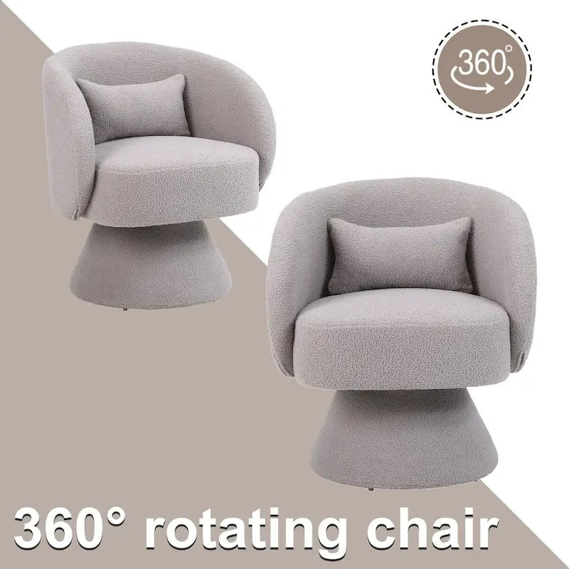 Fauteuil pivotant rembourré