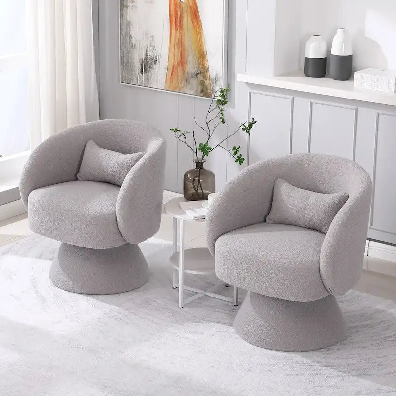 Fauteuil pivotant rembourré
