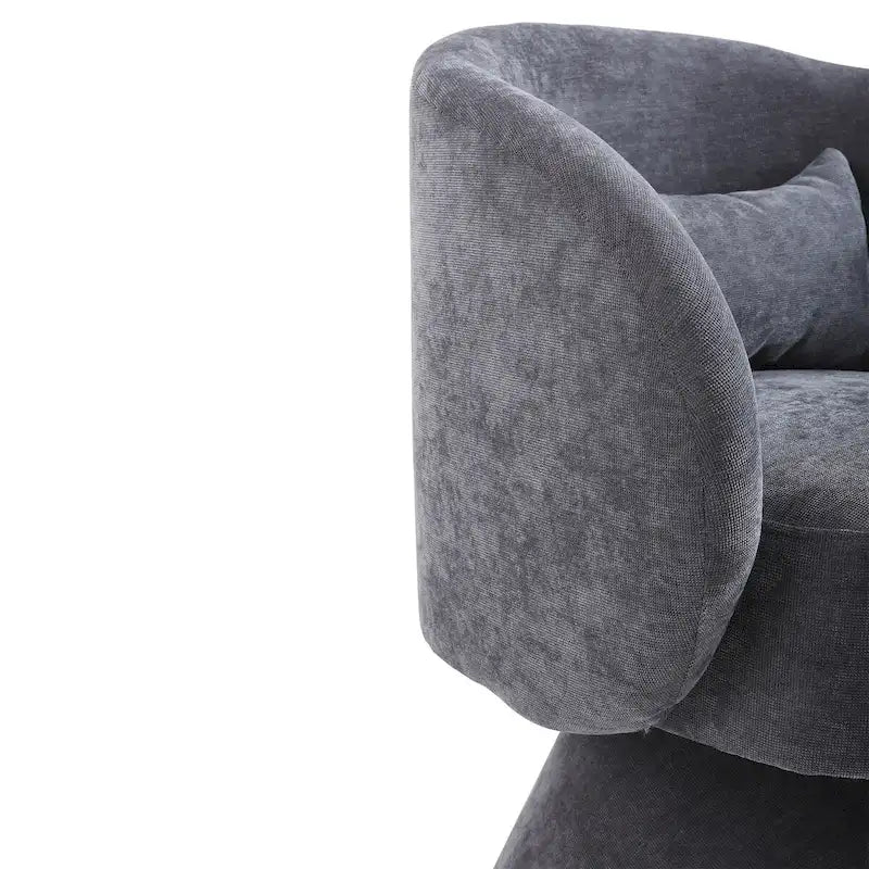 Fauteuil pivotant rembourré