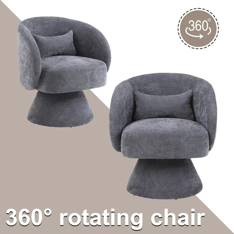 Fauteuil pivotant rembourré