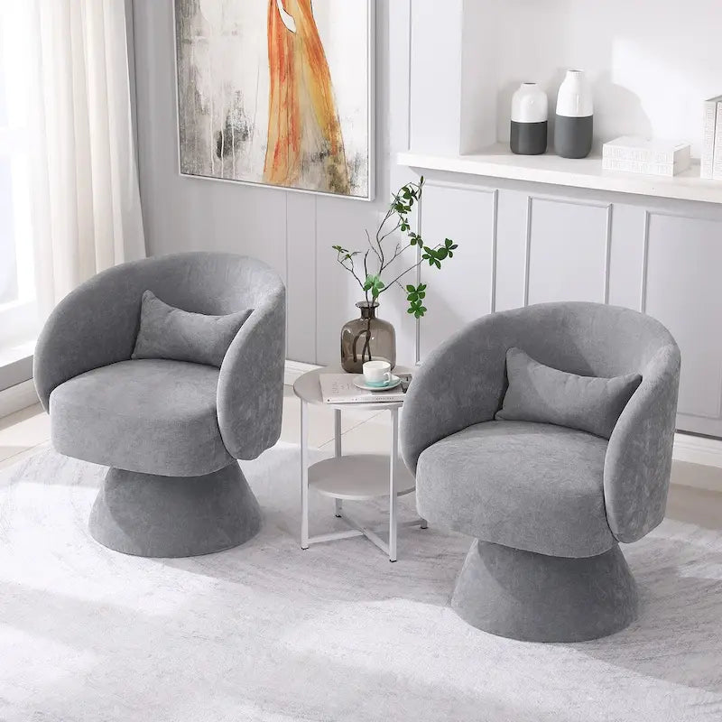 Fauteuil pivotant rembourré
