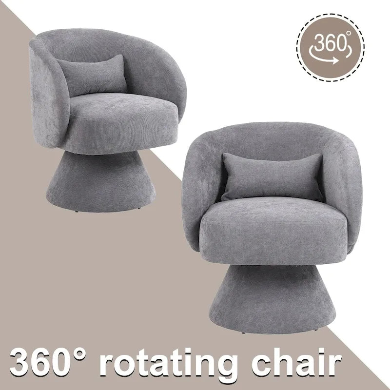 Fauteuil pivotant rembourré