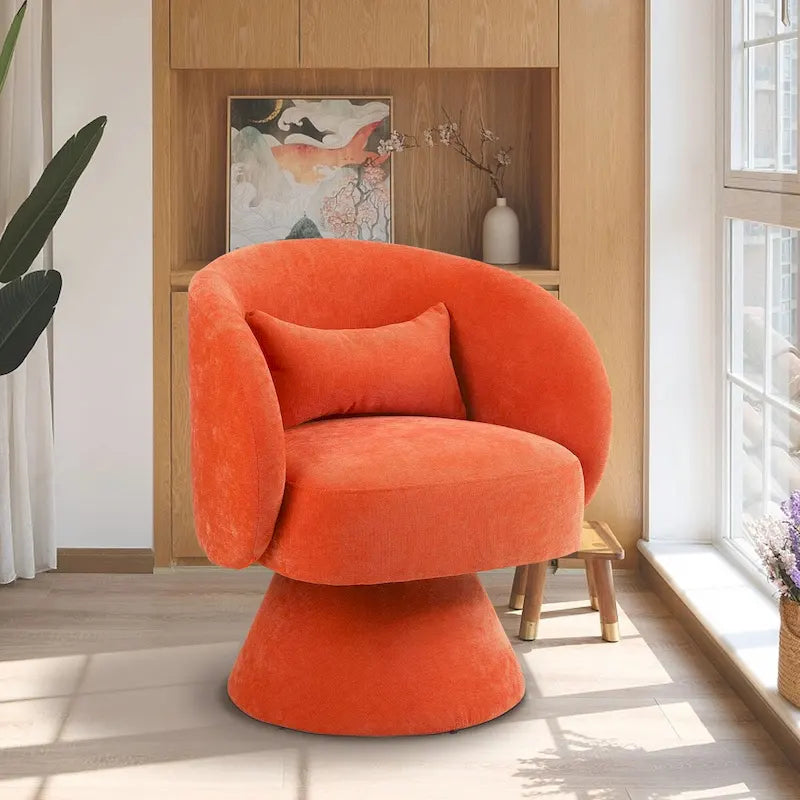 Fauteuil pivotant rembourré